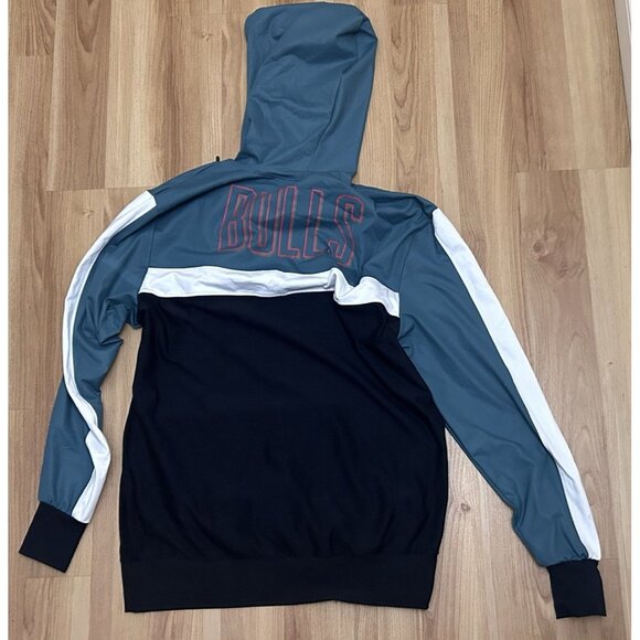 NBA Chicago Bulls Head Coach Pullover Hoodie Men's Size Large Cotton Bue - Picture 7 of 7